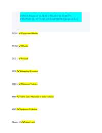 OPOTA Practice LATEST UPDATE 2025 WITH VERIFIED QUESTIONS AND ANSWERS [Graded A+]