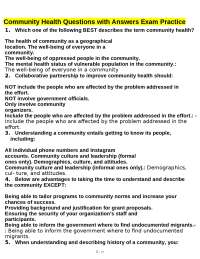 Improving Community Health and Supporting International Students
