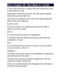Pediatric Medication Administration: Principles and Practices