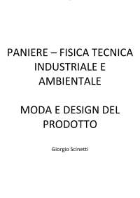 PANIERE FISICA TECNICA INDUSTRIALE E AMBIENTALE MERCATORUM L4 ANNO 24/25