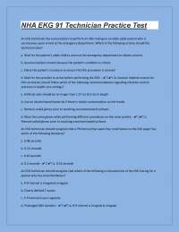 EKG Technician Practices and Procedures