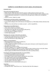 Effective Presentation Skills: Techniques for Engaging Audiences