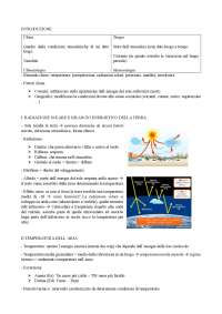 Riassunto di "Lineamenti di climatologia"