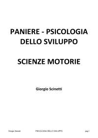 PANIERE PSICOLOGIA DELLO SVILUPPO PEGASO L22 ANNO 24/25