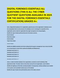 DIGITAL FORENSICS ESSENTIALS ALL  QUESTIONS (THIS IS ALL THE CYBER  QUOTIENT QUESTIONS AVA