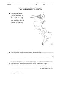 Verifica geografia America