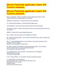 Pesticide Regulations and Applicator Responsibilities