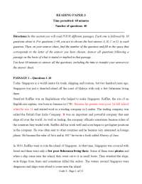 Reading Comprehension Exercises: Passage Analysis and Multiple Choice Questions
