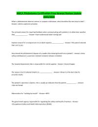 AMCA Phlebotomy Certification Prep Newest Review Update 2023/2024