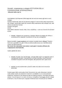 Cooperazione allo Sviluppo: Domande e Riflessioni