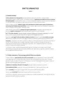 Diritto Urbanistico, del prof Paolo Urbani riassunto spiegazione di tutti i capitoli
