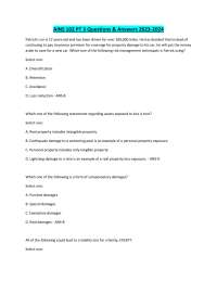 Personal Insurance Policies and Coverage