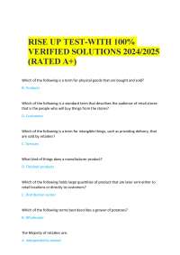 Retail Industry Fundamentals