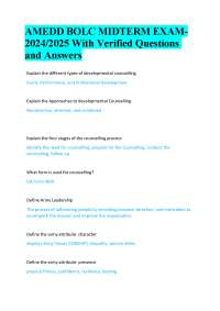 AMEDD BOLC MIDTERM EXAM 2024/2025