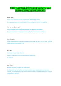 Cost Allocation and Capital Budgeting in Healthcare