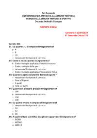 Endocrinologia applicata all'attività motoria - Defeudis Giuseppe - 15/07/2024 - R. CHIUSE