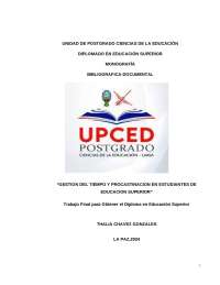 Gestión del Tiempo y Procrastinación en Estudiantes Universitarios: Un Análisis Documental
