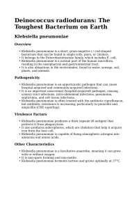 Bacterial Genetics: DNA Replication, Transcription, and Translation