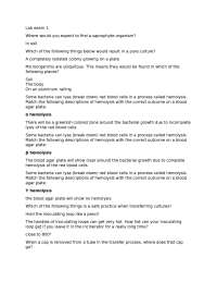 Microbiology Lab Exam 1: Multiple Choice Questions and Answers