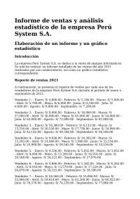Informe de Ventas y Análisis Estadístico