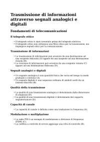 Appunti di Telecomunicazioni