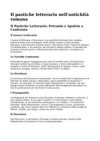 I due romanzi latini a confronto: Satyricon e Le metamorfosi