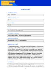 Portfolio Individual - Projeto de Extensão II - Redes de Computadores