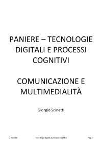 PANIERE TECNOLOGIE DIGITALI E PROCESSI COGNITIVI MERCATORUM L20 ANNO 24/25