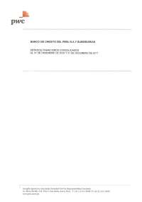 Estados Financieros Consolidados de Banco de Crédito del Perú 2018 y 2017