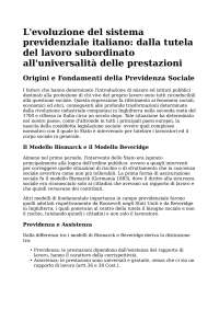 Il Sistema Previdenziale Italiano: Storia, Struttura e Principi Fondamentali