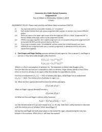 Assignment 3 for Econ 411