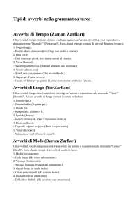 Grammatica turca avverbi