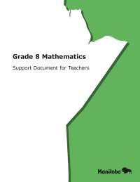Grade 8 Mathematics Support Document for Teachers