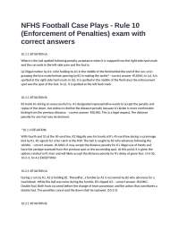 Penalty Enforcement in American Football