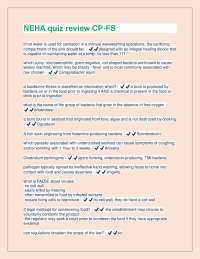 Food Safety and Sanitation Quiz Review