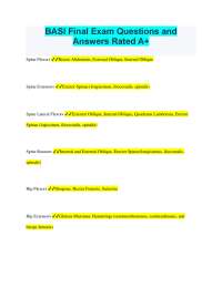 BASI Final Exam Questions and Answers