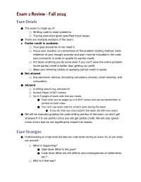 CSCE-120 Exam Review