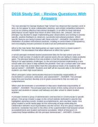 Educational Leadership: Review Questions and Answers