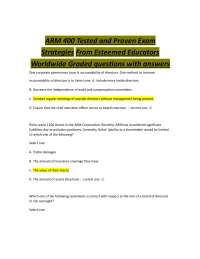 Corporate Governance and Risk Oversight: Multiple Choice Questions and Answers