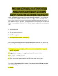 ARM 400 Practice Exam Questions | World-Class Academics | Expert-Reviewed Questions