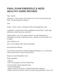 Healthy Aging: A Comprehensive Guide for Students