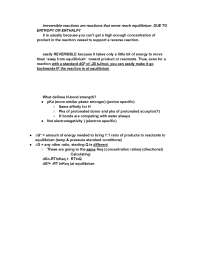 Biochemistry Study Notes: Protein Folding, Denaturation, and Stability - Prof.  Wood
