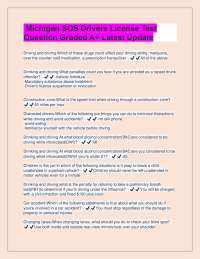 Michigan SOS Drivers License Test: Questions and Answers