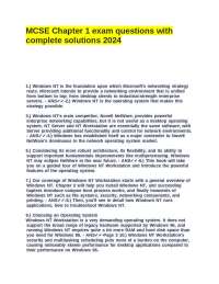 MCSE Chapter 1 Exam Questions and Solutions: Windows NT Workstation