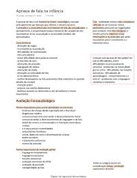 Apraxia de Fala na Infância: Diagnóstico e Intervenção Terapêutica