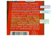 Coca cola label explanation