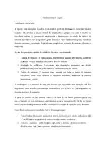 trabalho sobre fundamentos da lógica