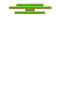 Protists: Comprehensive Exam Study Guide