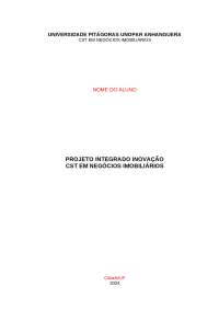 Projeto Integrado Inovação - Negócios Imobiliários
