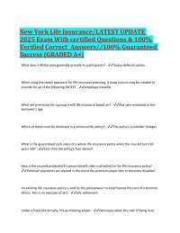 Life Insurance Exam Questions and Answers: 2025 Edition